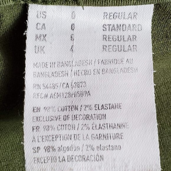 💎149 American Eagle Army Green Stretch Cuffed Utility Pants - Picture 5 of 8
